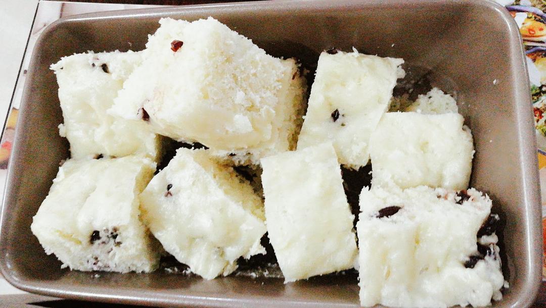 不用揉面，简单易做的——蔓越莓发糕