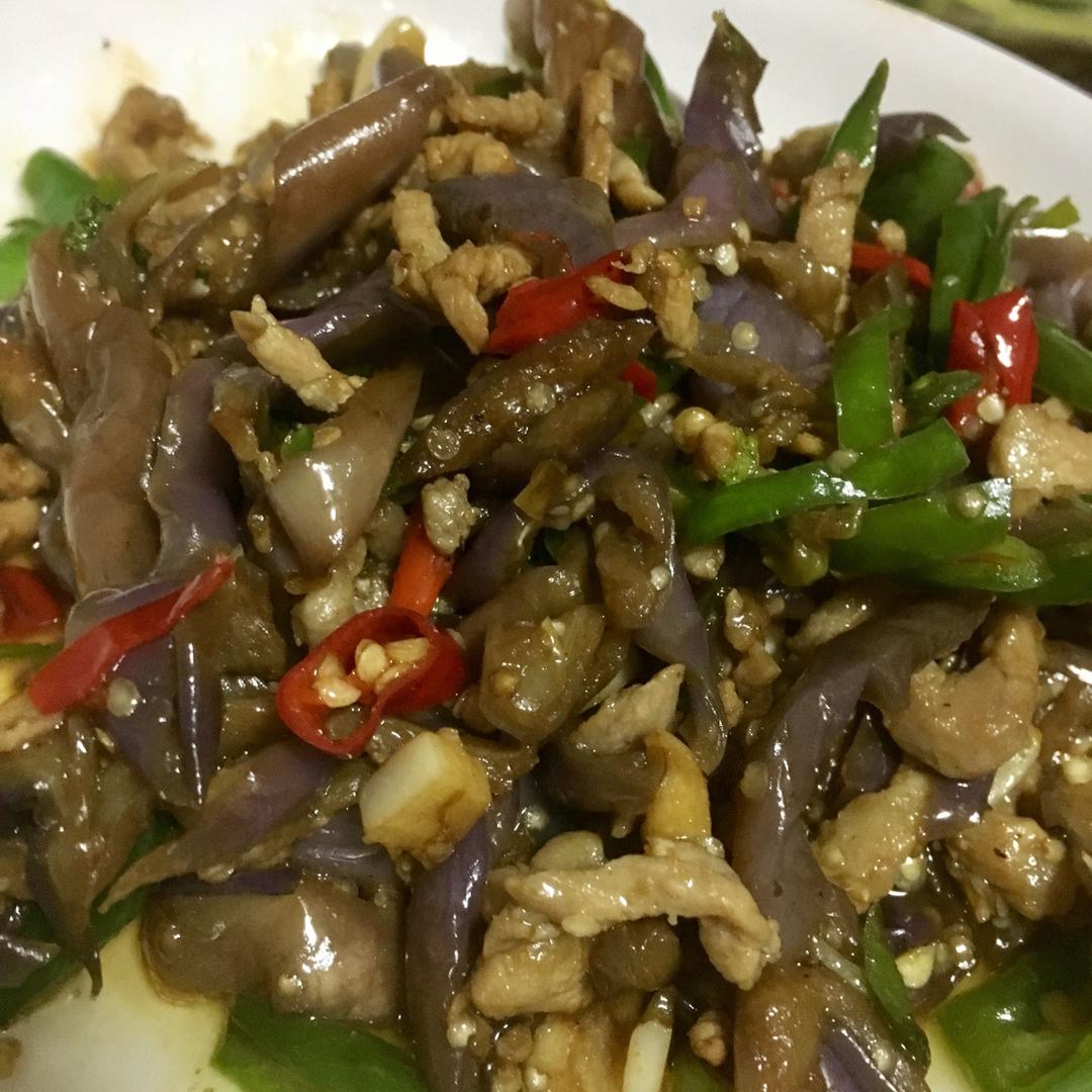 红烧肉沫茄子