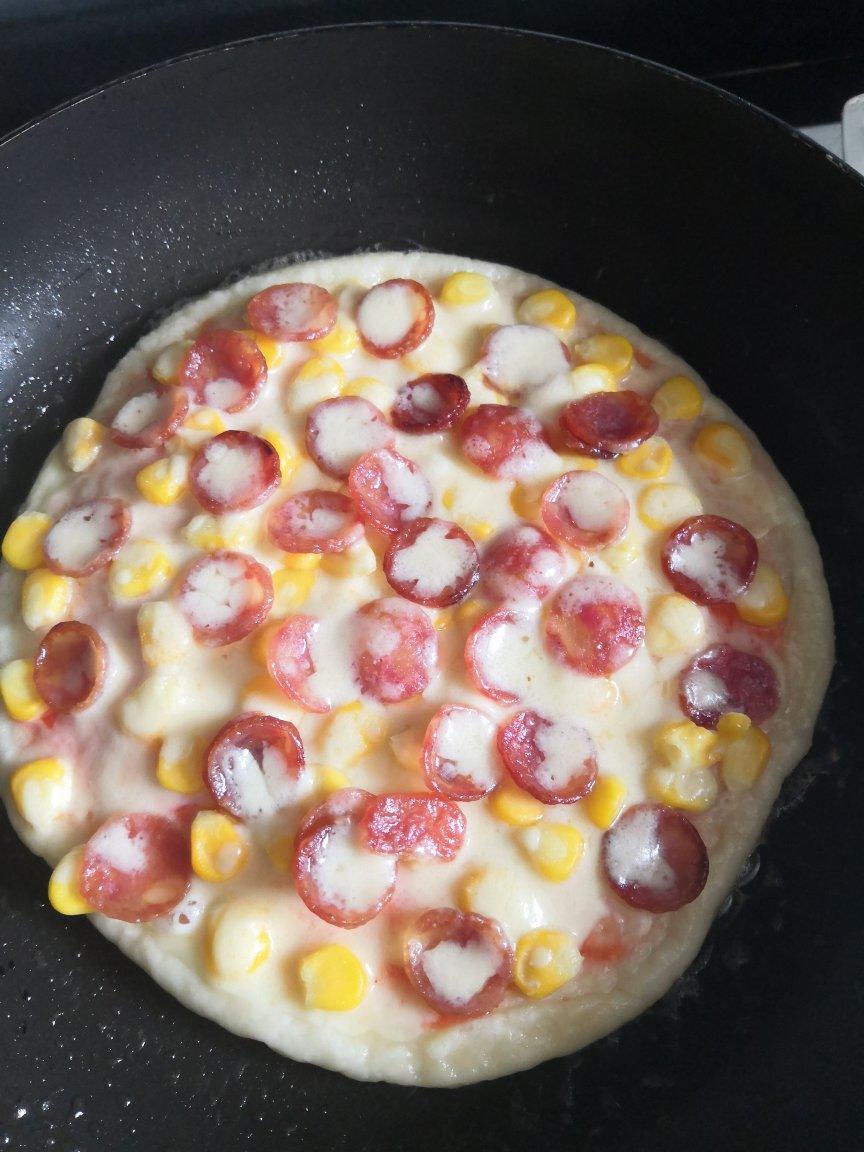 简单易上手的香肠玉米披萨(柏翠烤箱版)