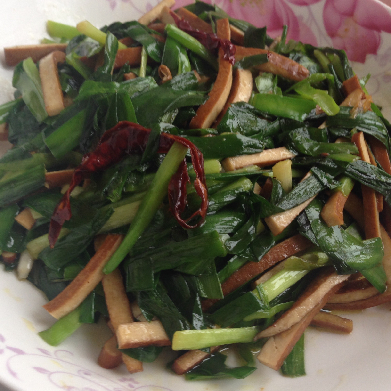 韭菜炒香干