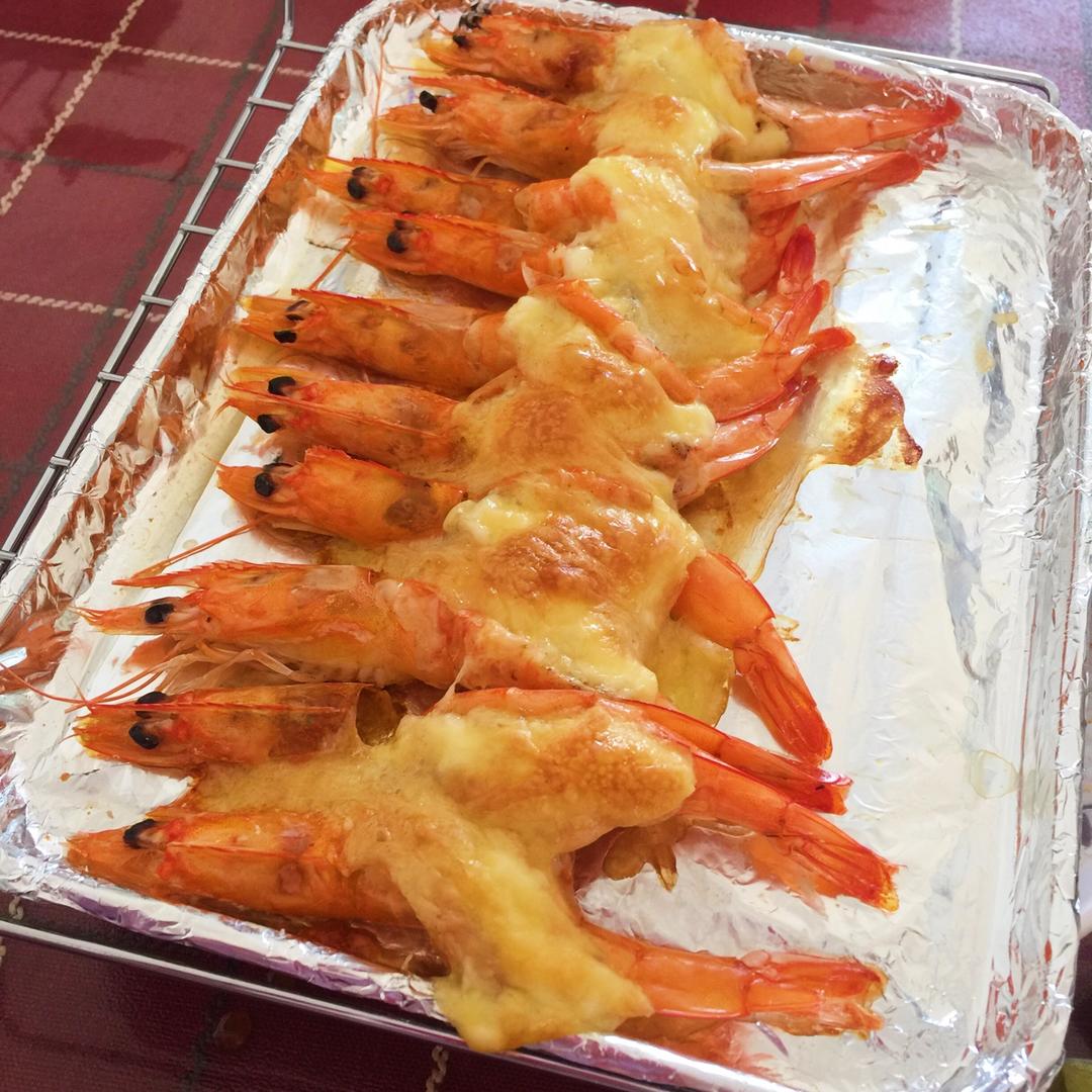 芝士沙拉酱焗大虾