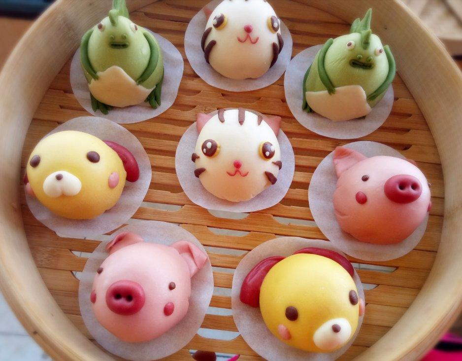 shirley_sun做的《tinrry 》美姬老师教你做柴犬立体造型馒头