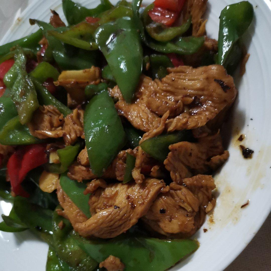 an东东做的辣炒鸡胸肉,快手菜超下饭