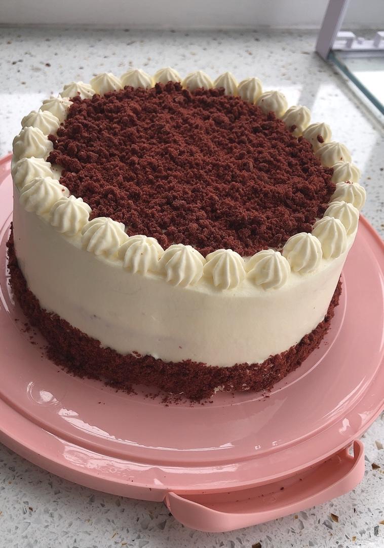 宁宁宁宁妈做的红丝绒蛋糕八寸乳酪霜