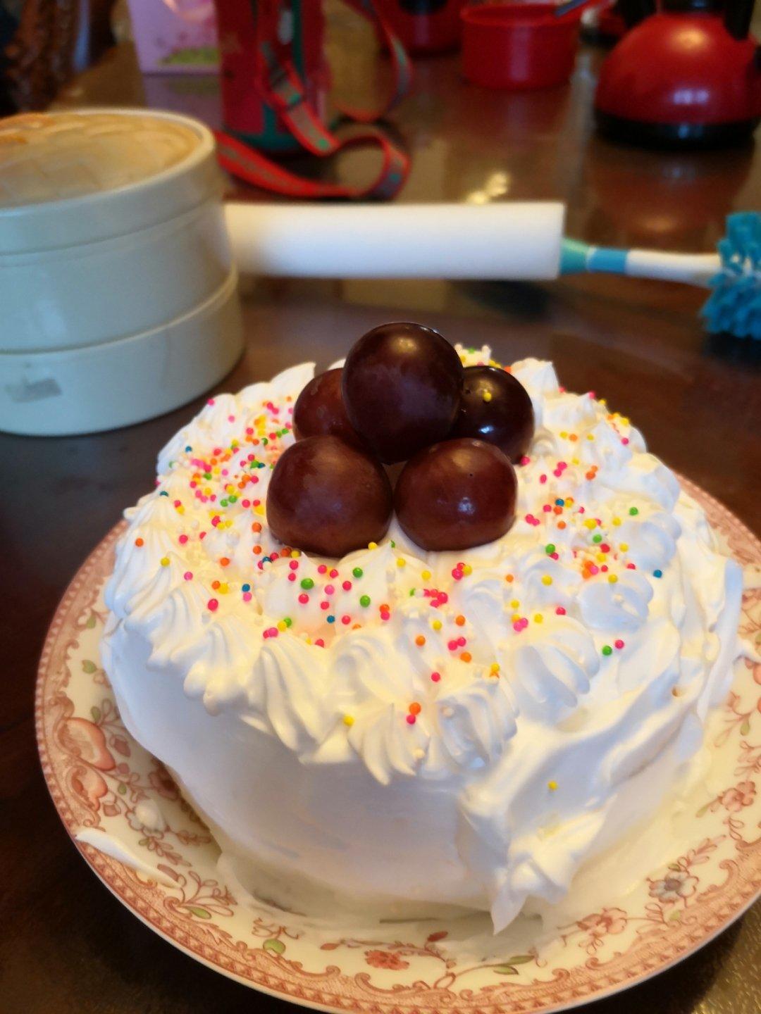 6寸2蛋完美戚风蛋糕