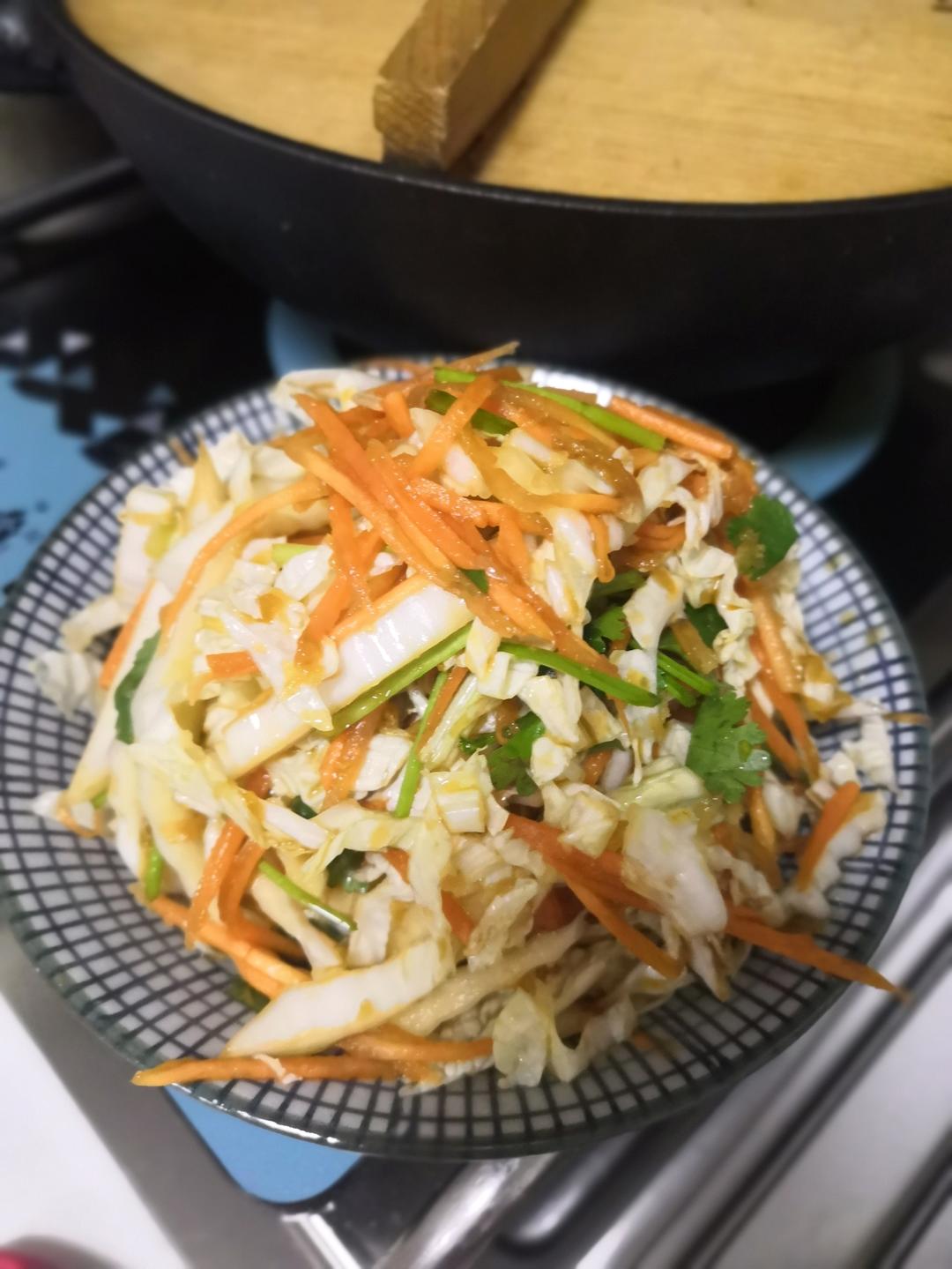 凉拌白菜芯——冬天的小凉菜