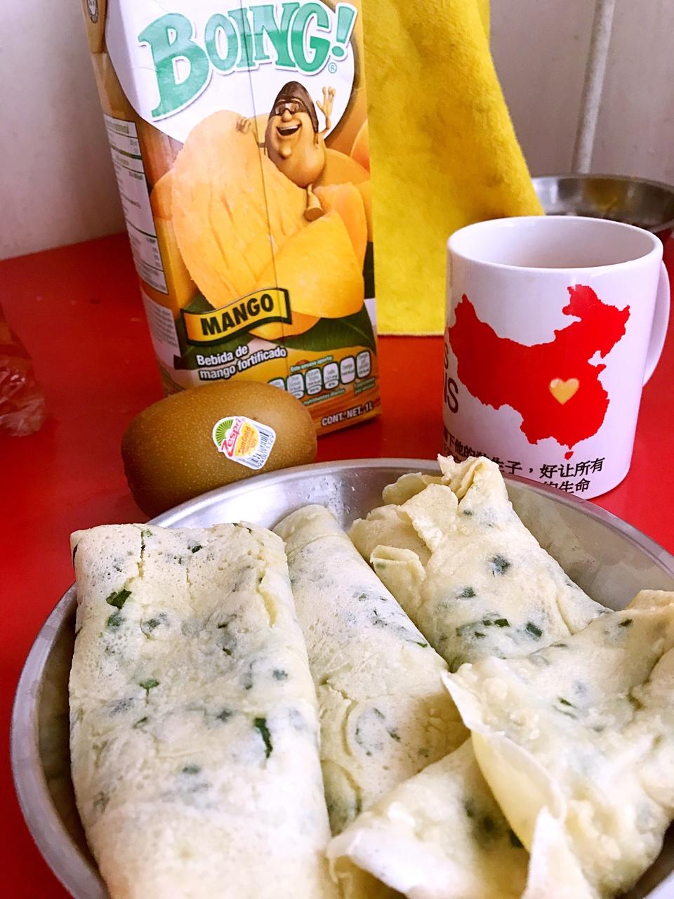 葱花蛋饼（快手营养早餐）