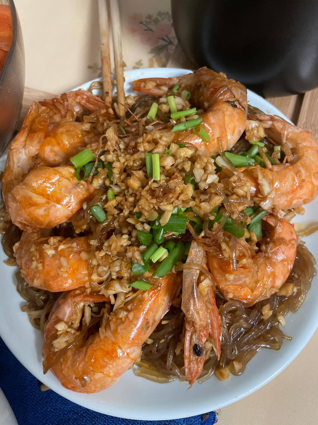 不再吃白灼虾（蒜香大虾）