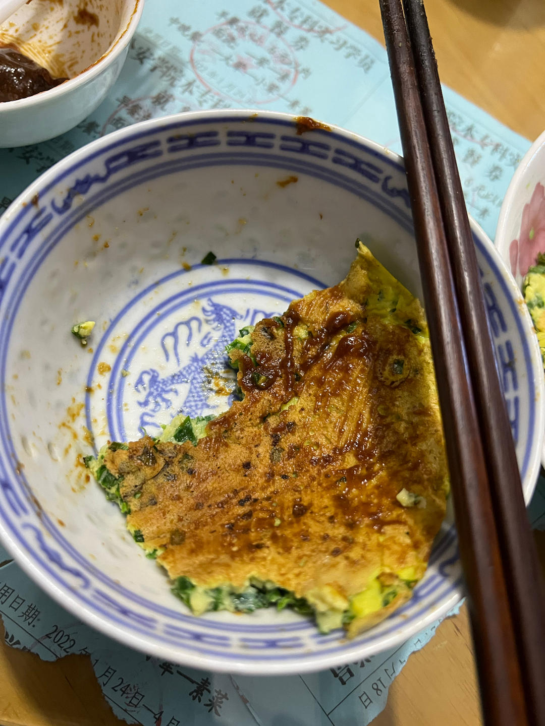 创意减脂餐：韭菜鸡蛋饼