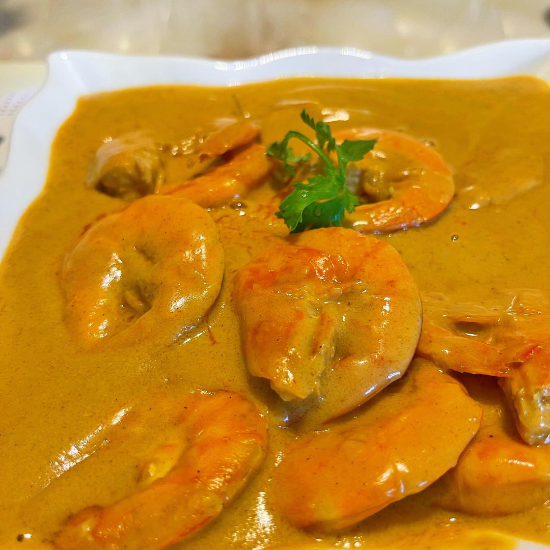 咖喱虾<绝对好吃>