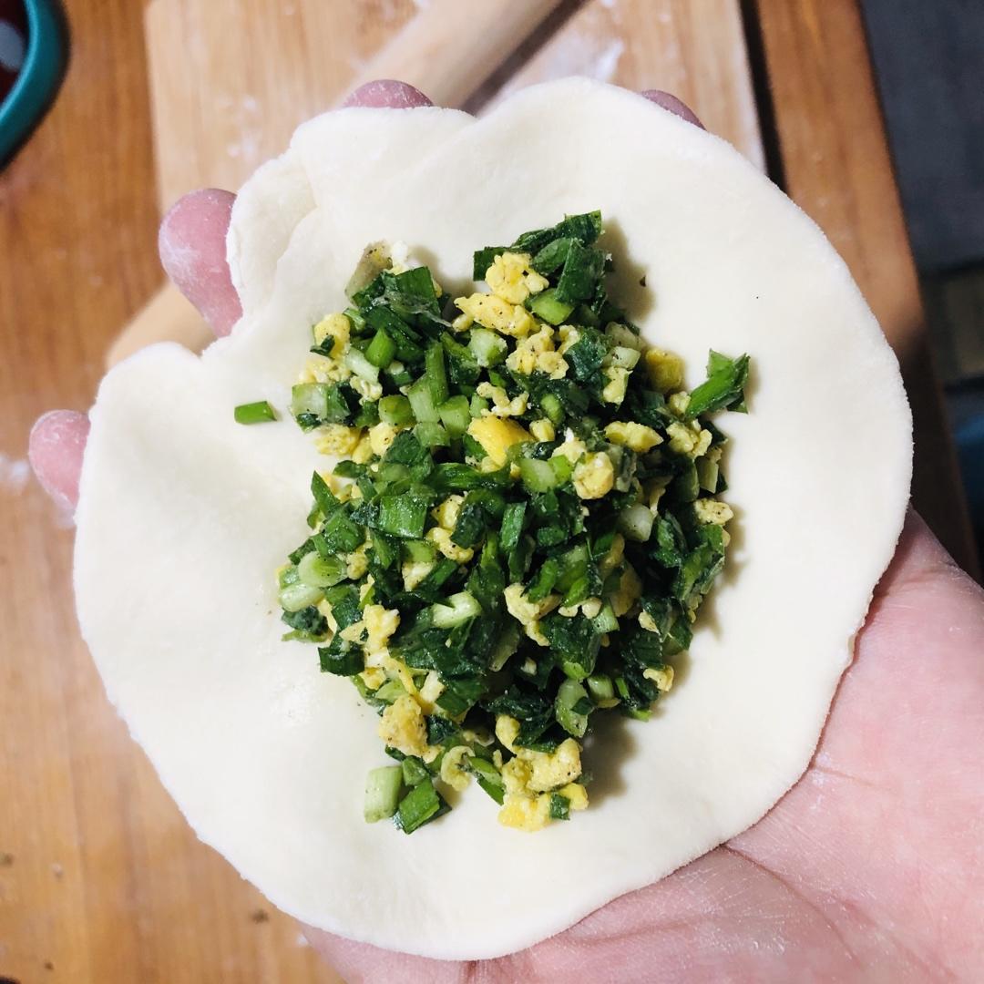 皮薄馅大～韭菜鸡蛋饼