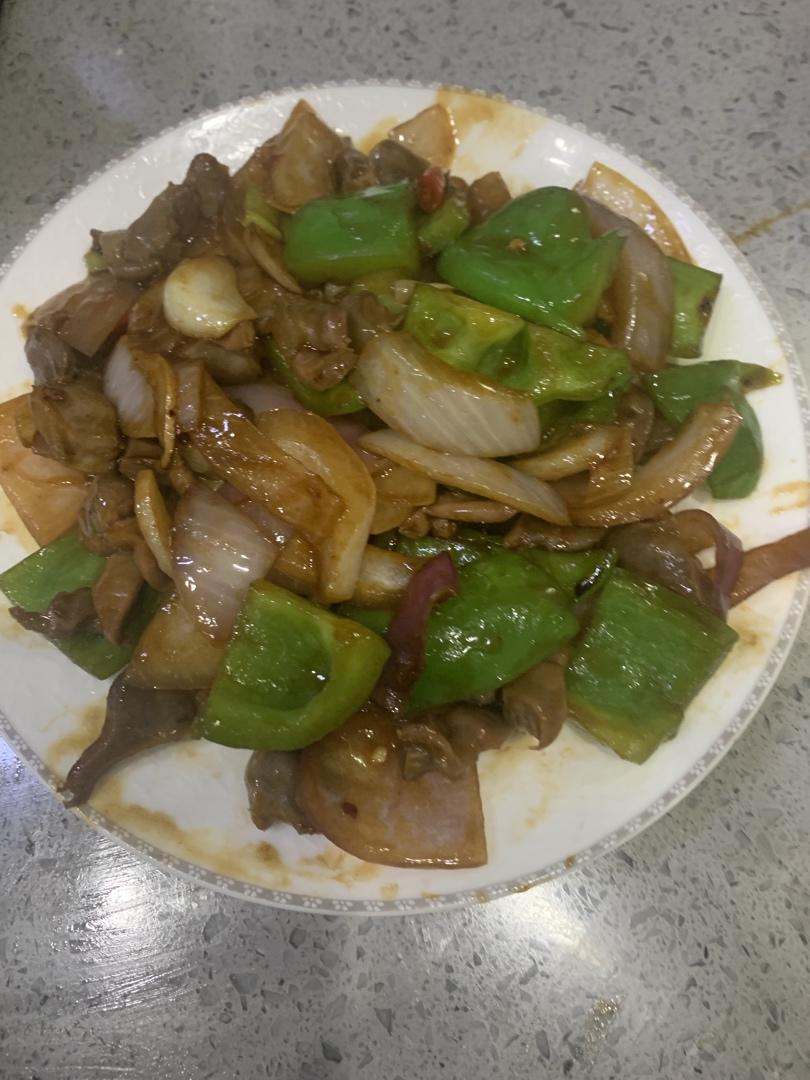 爆炒鸡胗