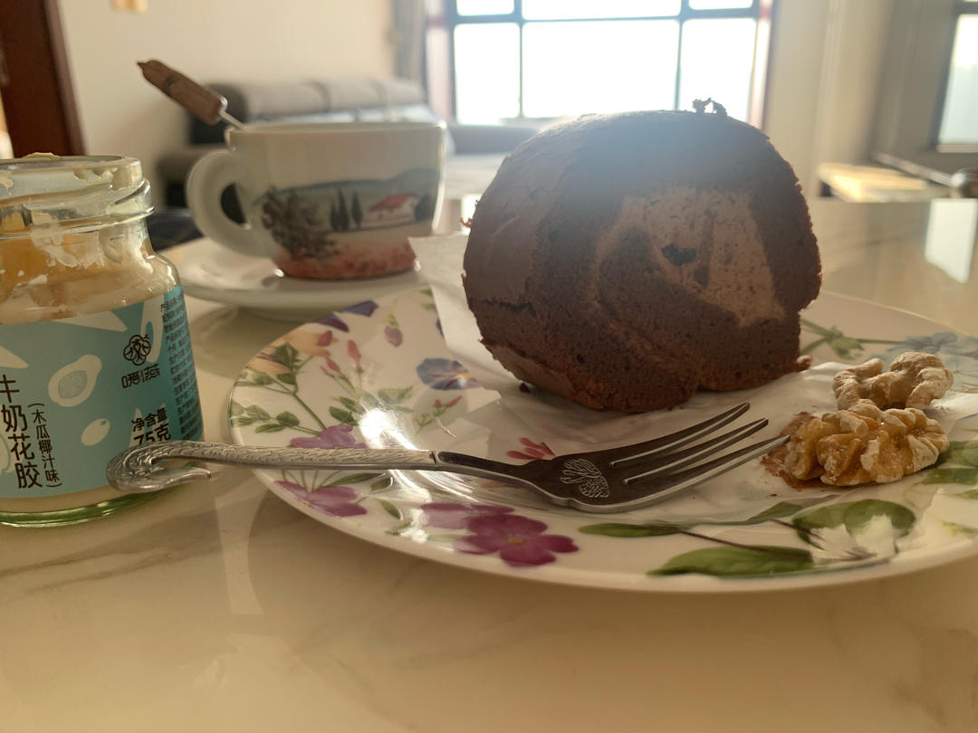 可可蛋糕卷🍰巧克力香缇奶油夹心