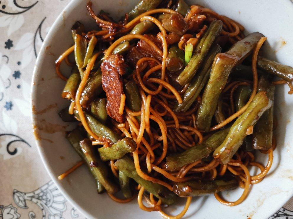 地道老北京扁豆焖面 豆角焖面 太好吃小心吃撑哦