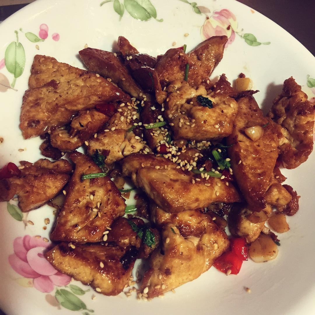 外酥里嫩的煎豆腐