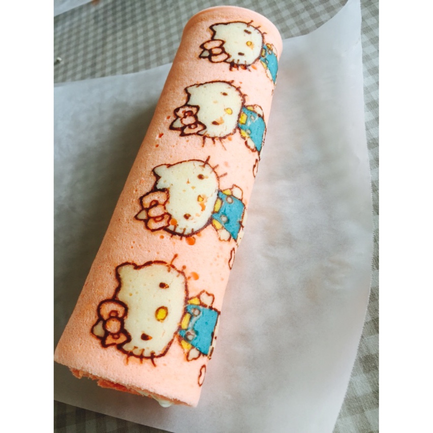 细腻零消泡彩绘蛋糕卷图案面糊制作方法