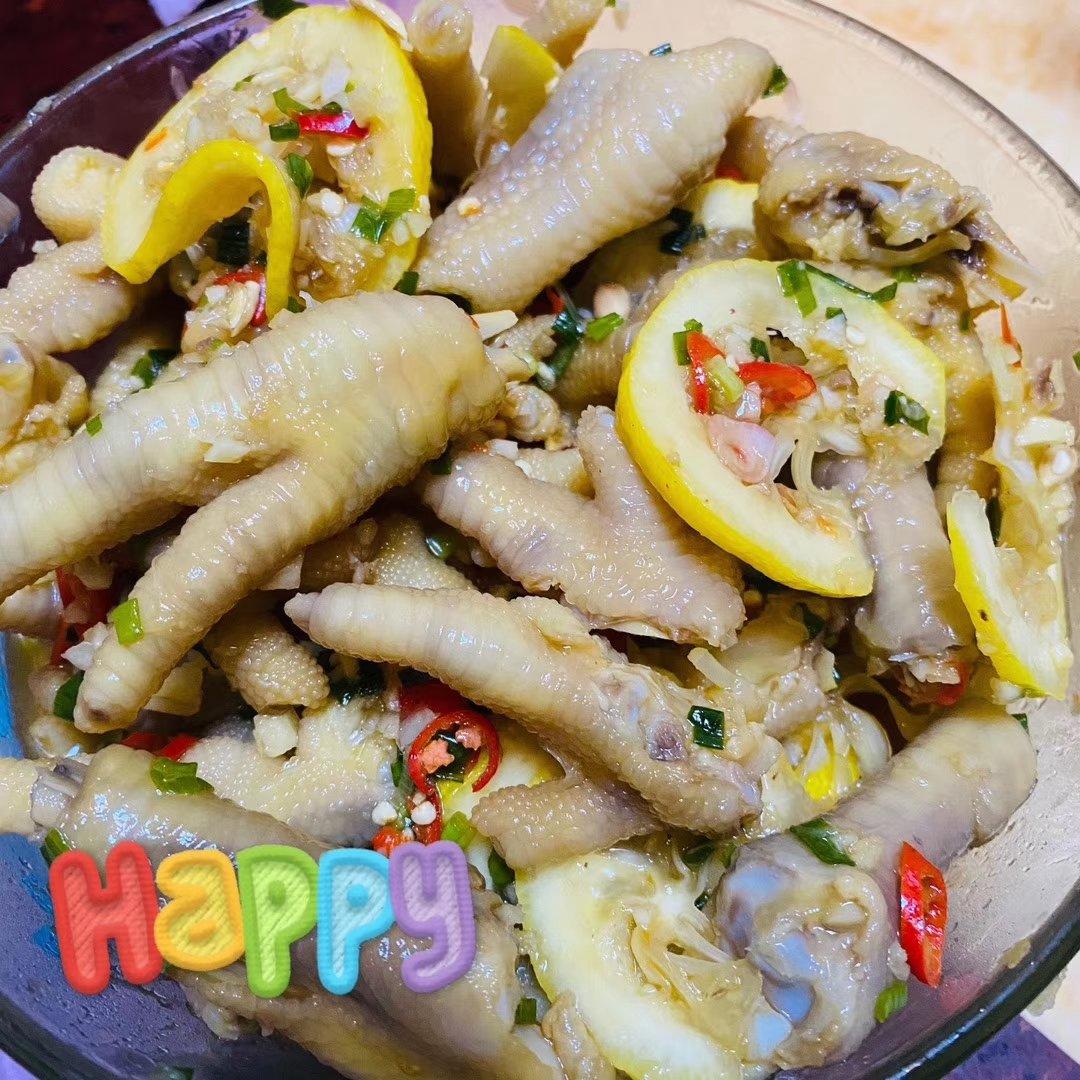 【柠檬酸辣鸡爪】自制超级无敌美味的网红鸡爪