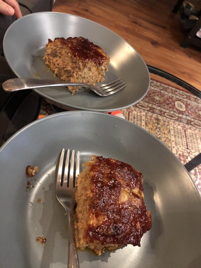 美式传统菜肉面包Meatloaf