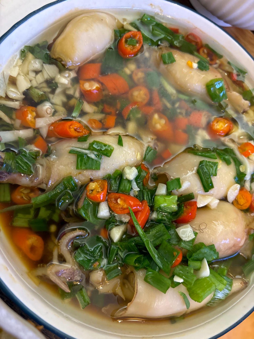 葱油笔管小鱿鱼