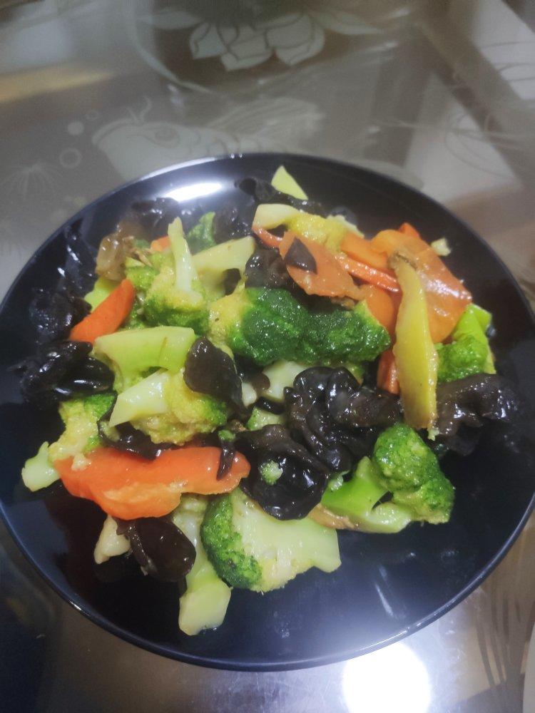 蚝油西兰花木耳