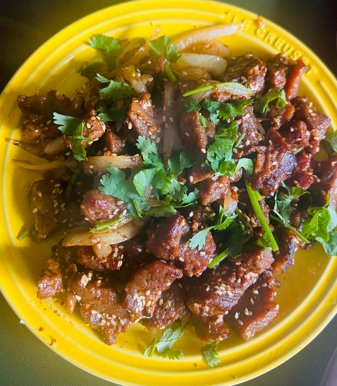 我做的蒜香孜然牛肉粒完爆烧烤店！！