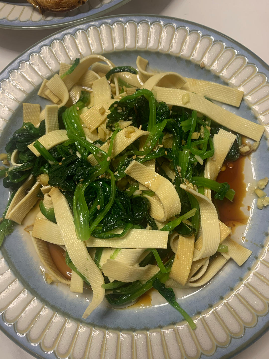 凉拌菠菜(家传秘方)