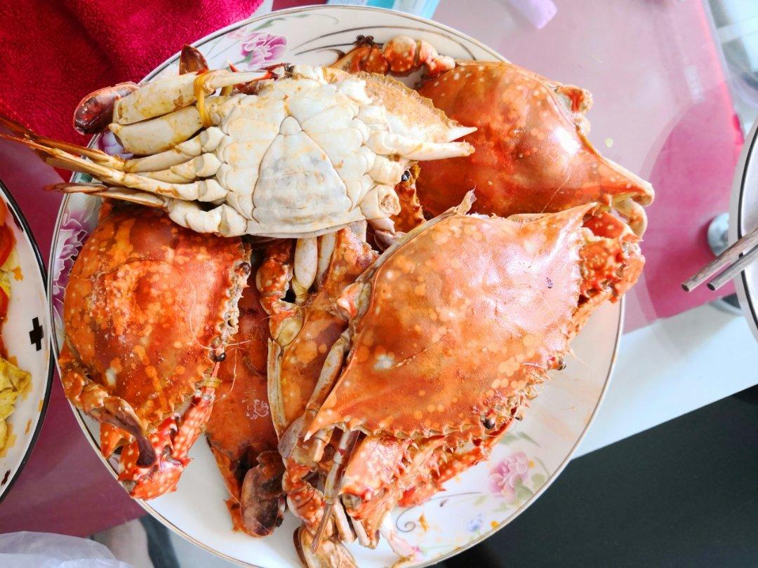 豆瓣酱炖炒螃蟹