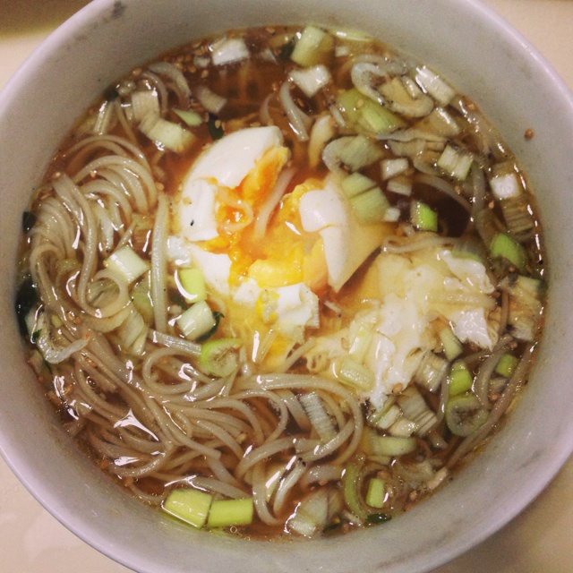 小葱麻油酱油面