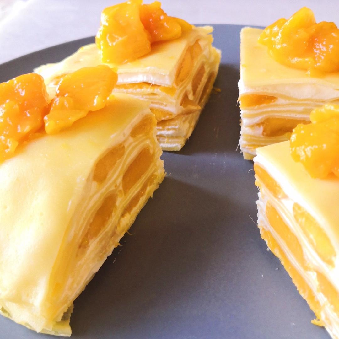 芒果千层蛋糕，100%成功告别煎皮无能