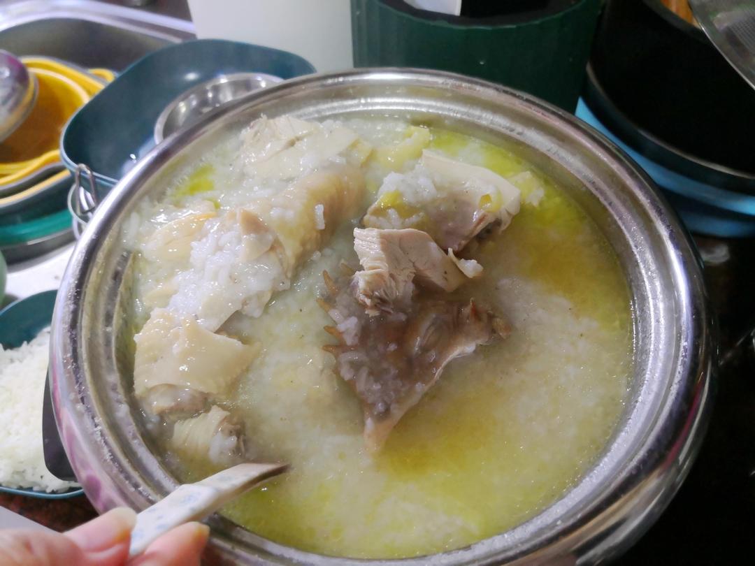 咸鸡粥的做法