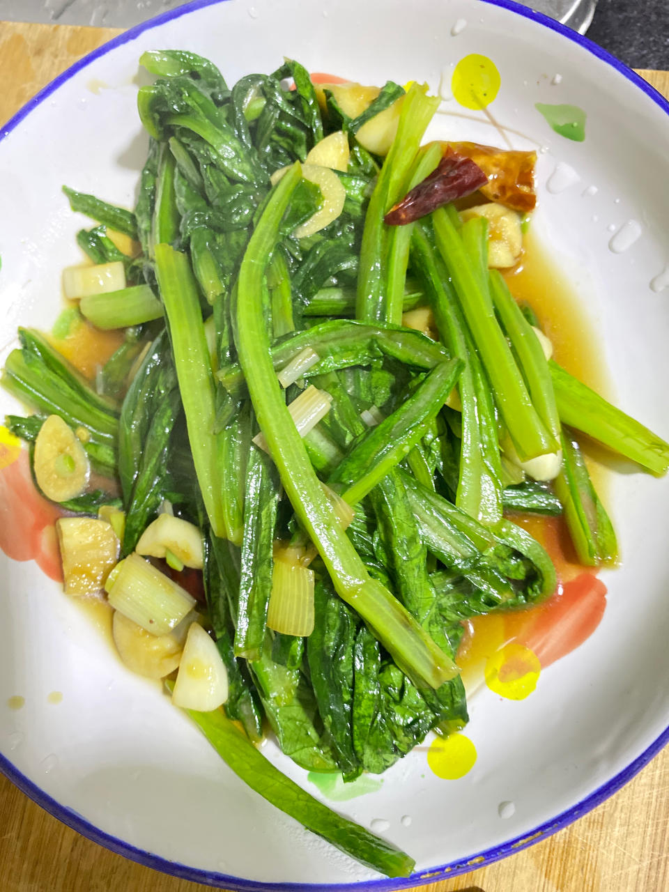 清炒油麦菜