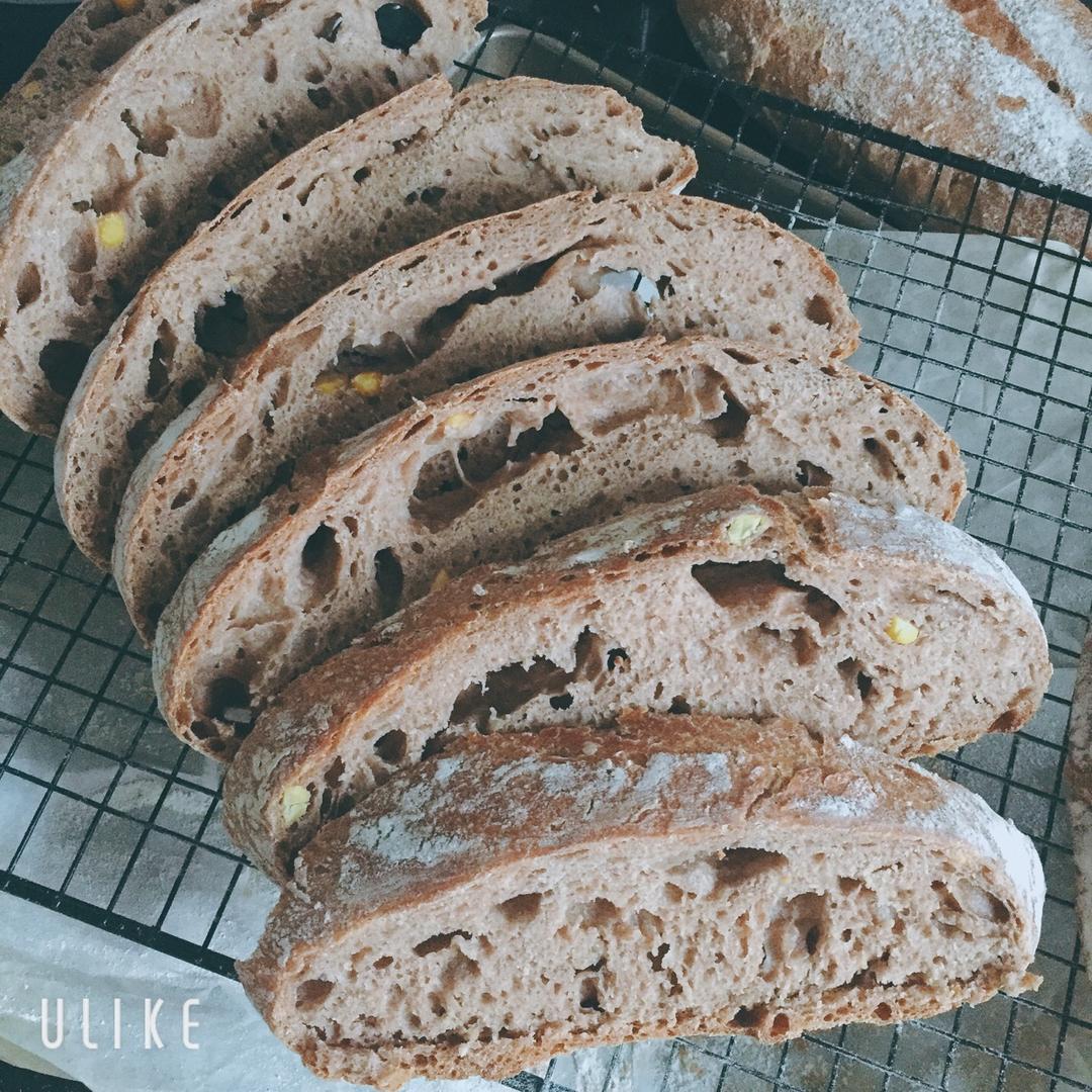 天然酵种蓬松欧包