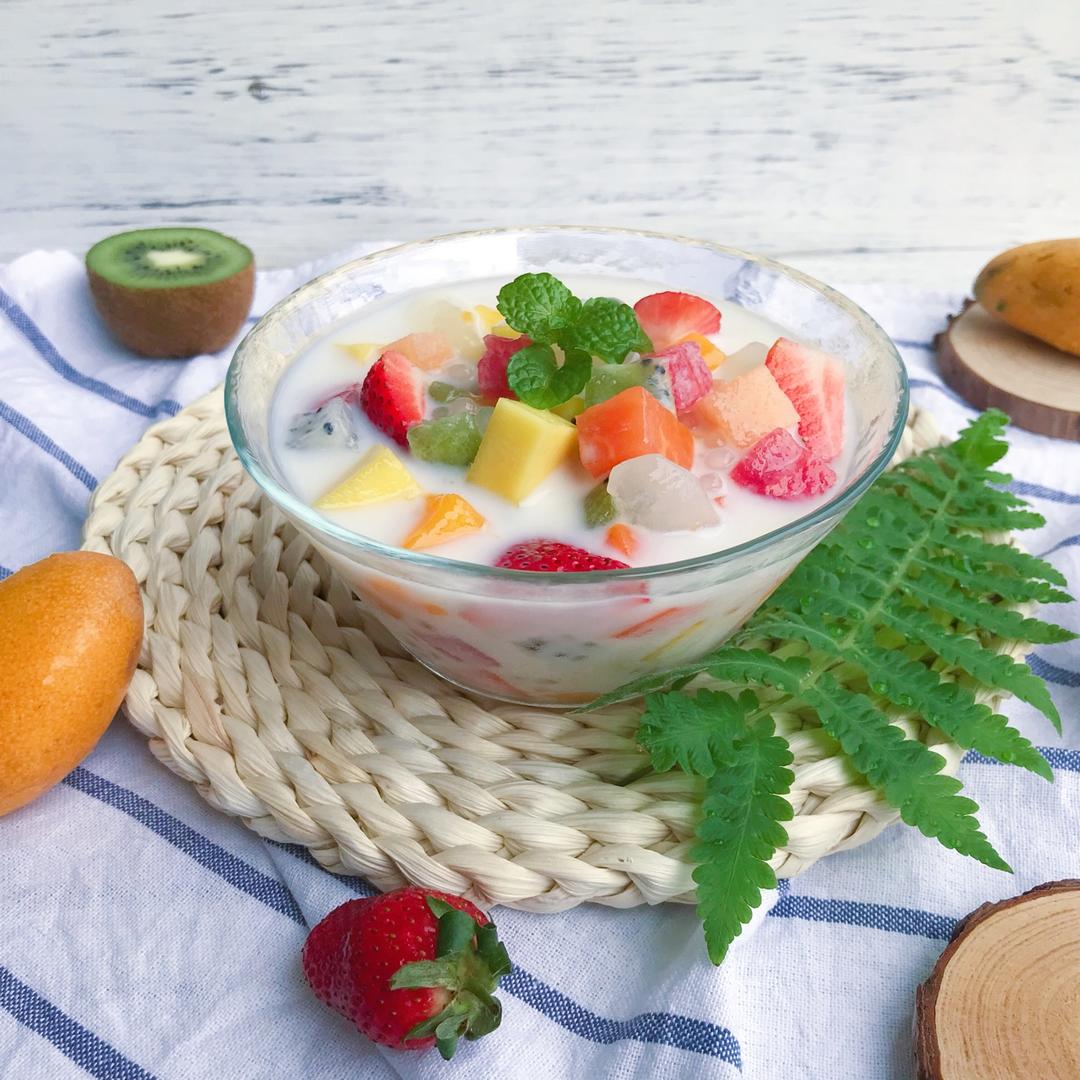 小小小完能做的西米水果捞