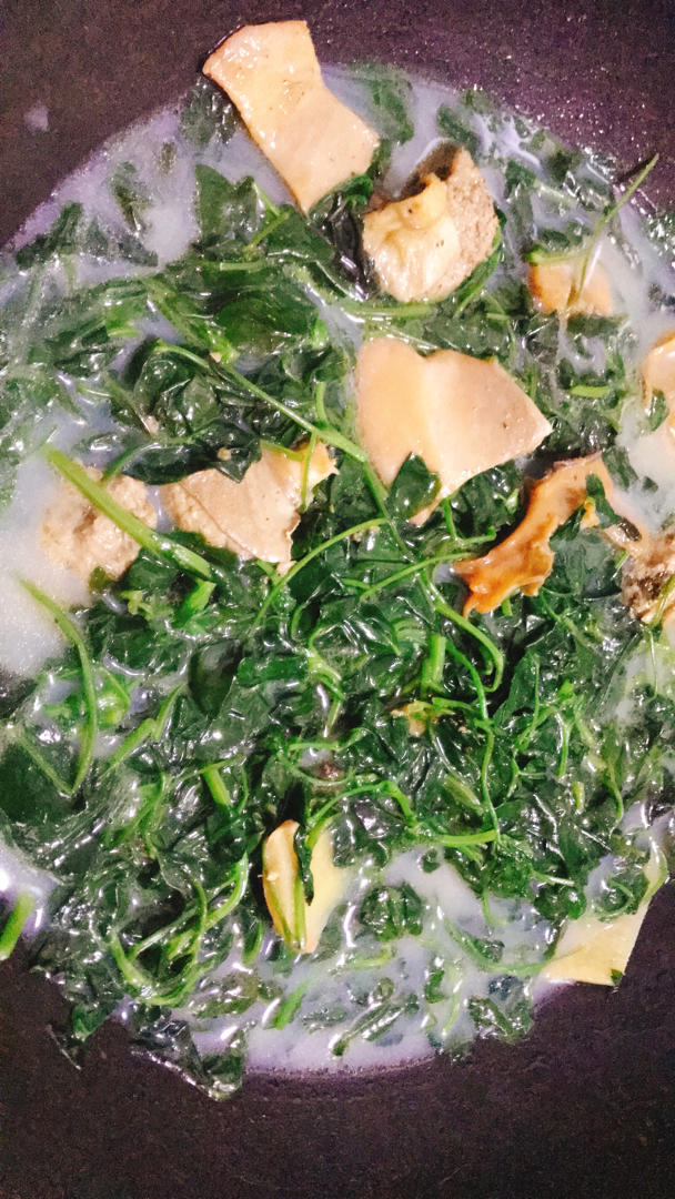 蚌肉金花菜/早春的江南味道