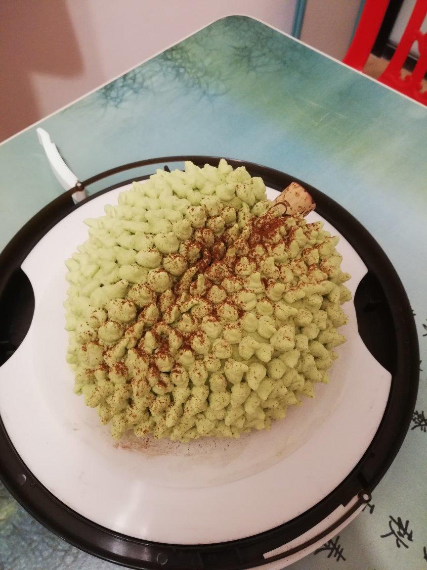 以假乱真裱花榴莲蛋糕