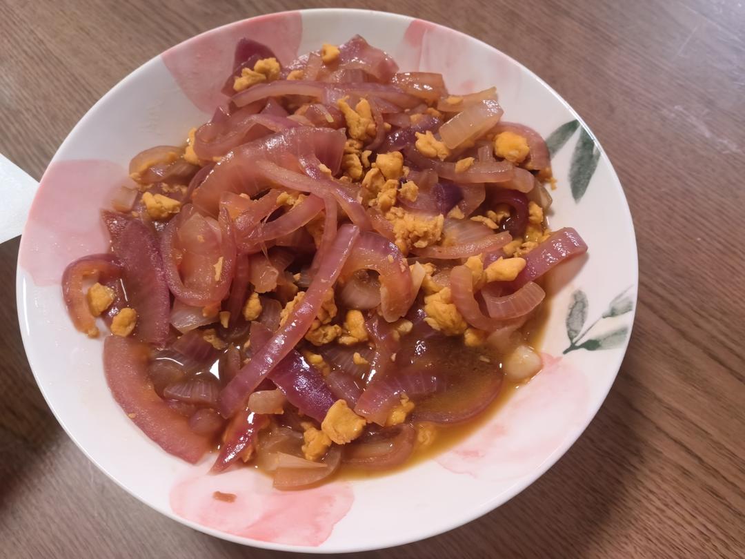 降压防癌的好食材  洋葱炒鸡蛋