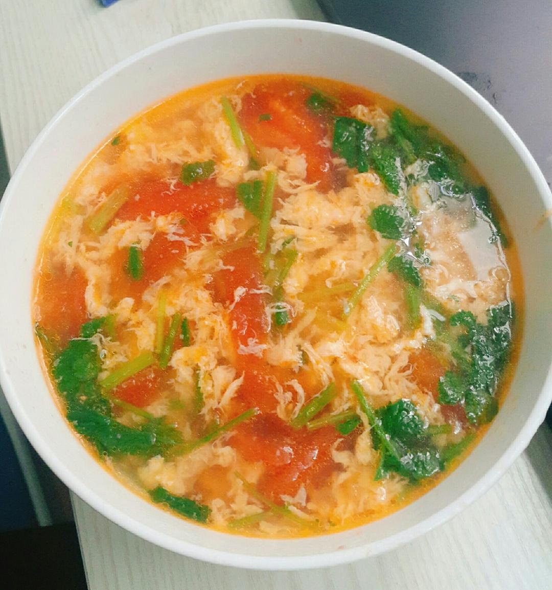 家常菜 西红柿鸡蛋汤 lin-120做的西红柿鸡蛋汤