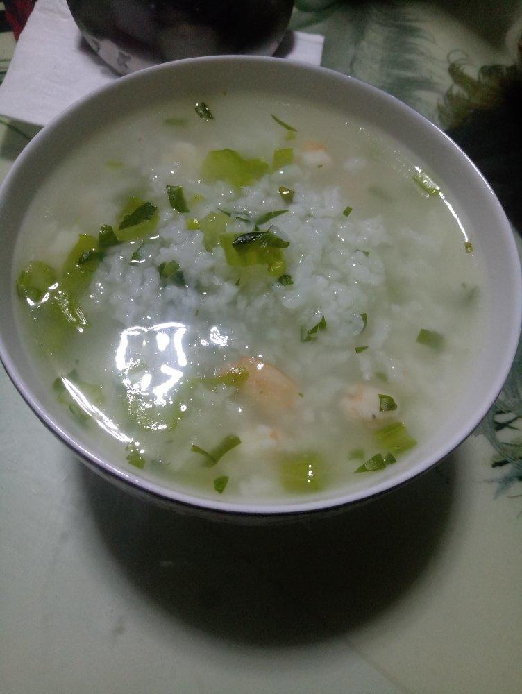 鲜虾香芹粥