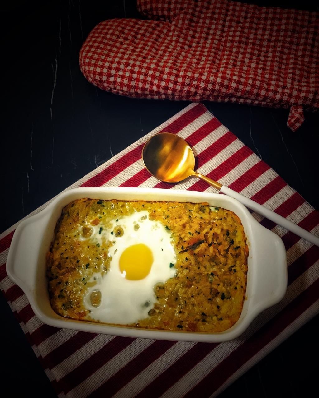 南瓜培根咸米芬——剩饭变好吃【冰箱处理机】