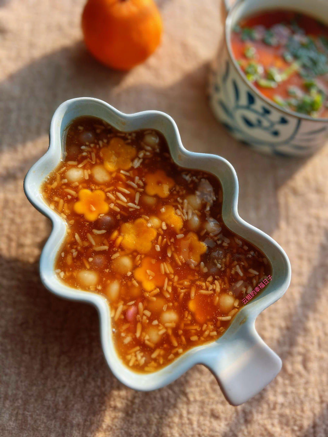 【经期必喝】红糖藕粉南瓜丸子羹