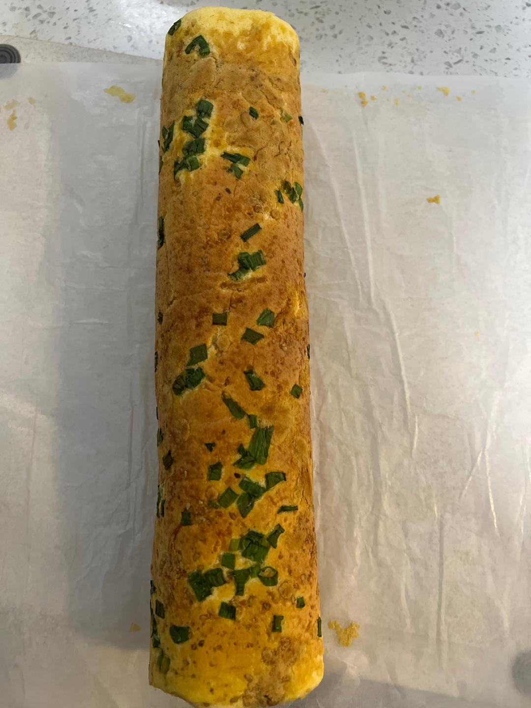 香葱海苔肉松芝麻蛋糕卷