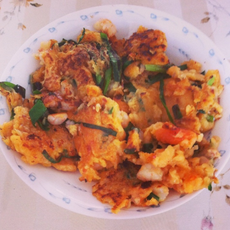 韩国泡菜海鲜饼