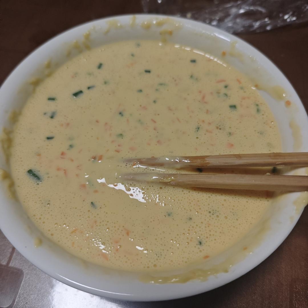 简单快手蔬菜鸡蛋煎饼