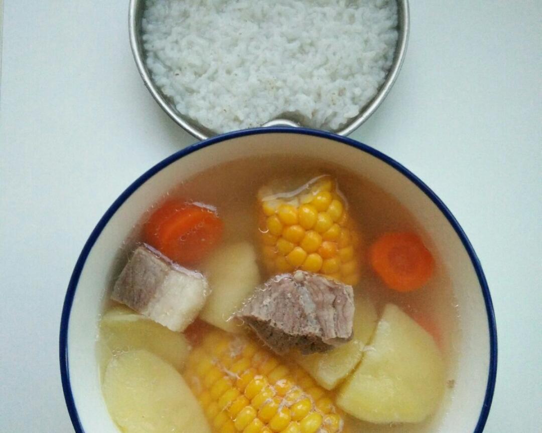 简单的单人晚餐