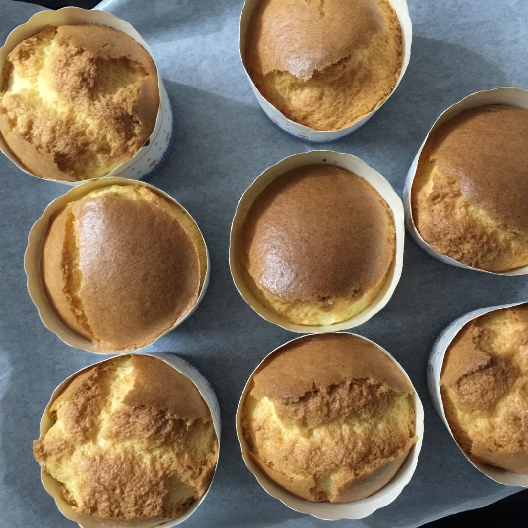 纸杯蛋糕 8寸戚风蛋糕的量