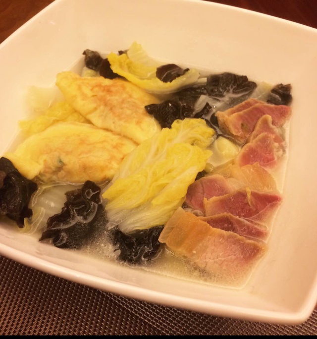 咸肉白菜清汤