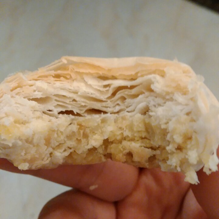酥皮绿豆饼   酥得掉渣渣