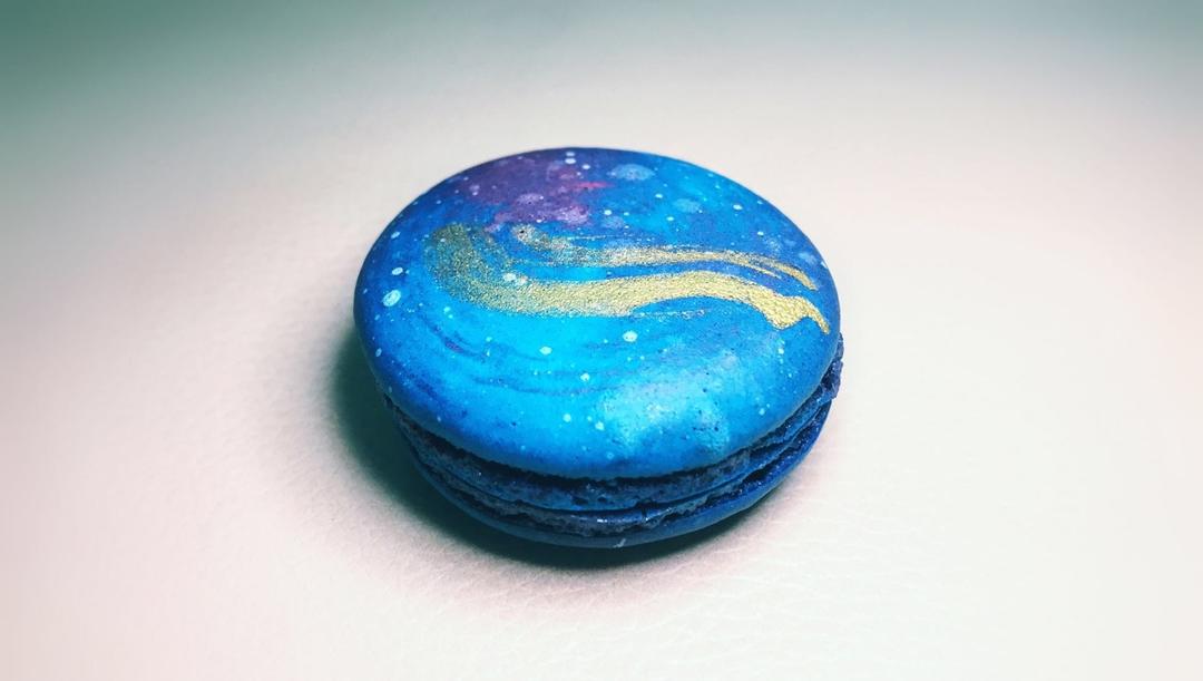 liffy1993做的星空马卡龙制作方法(圣诞节彩蛋:饼身的制作)