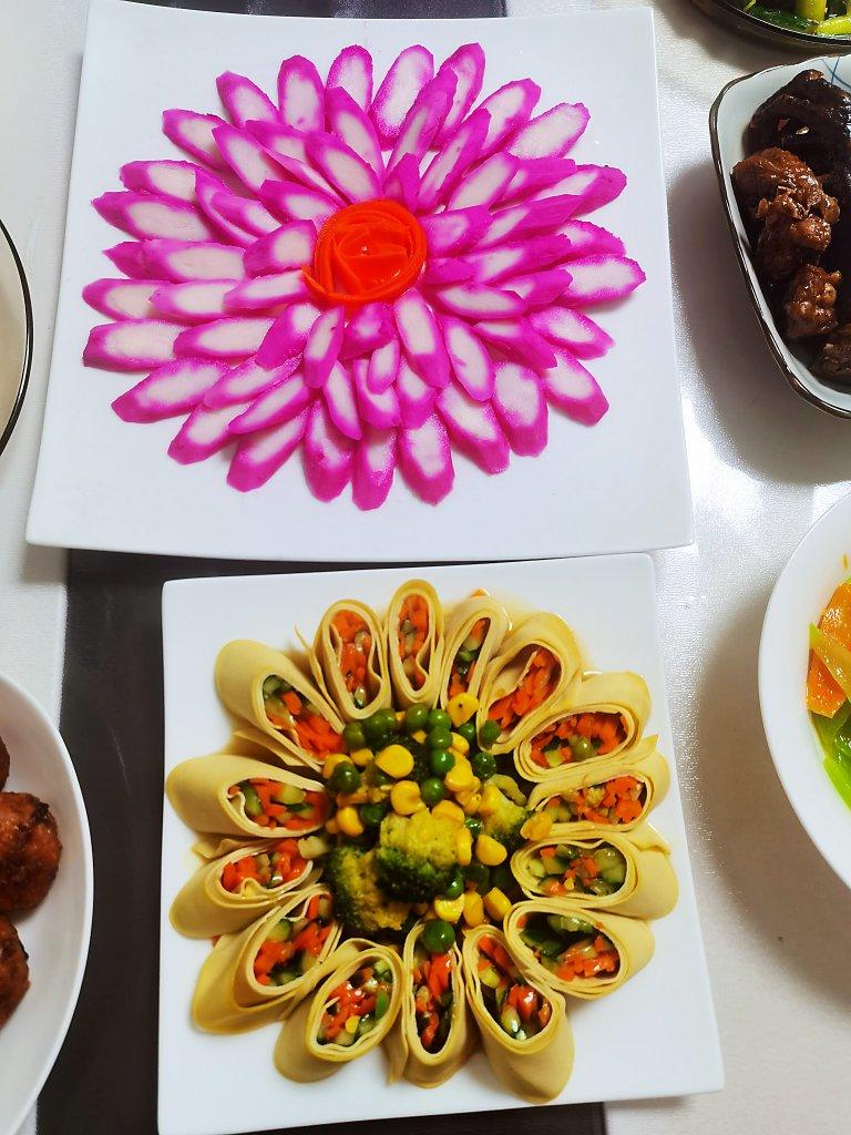 花开富贵（山药火龙果）