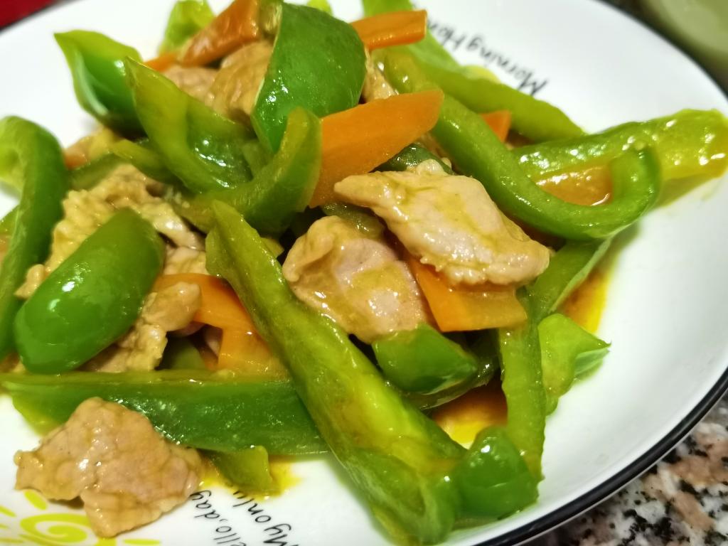 青椒炒肉片的做法
